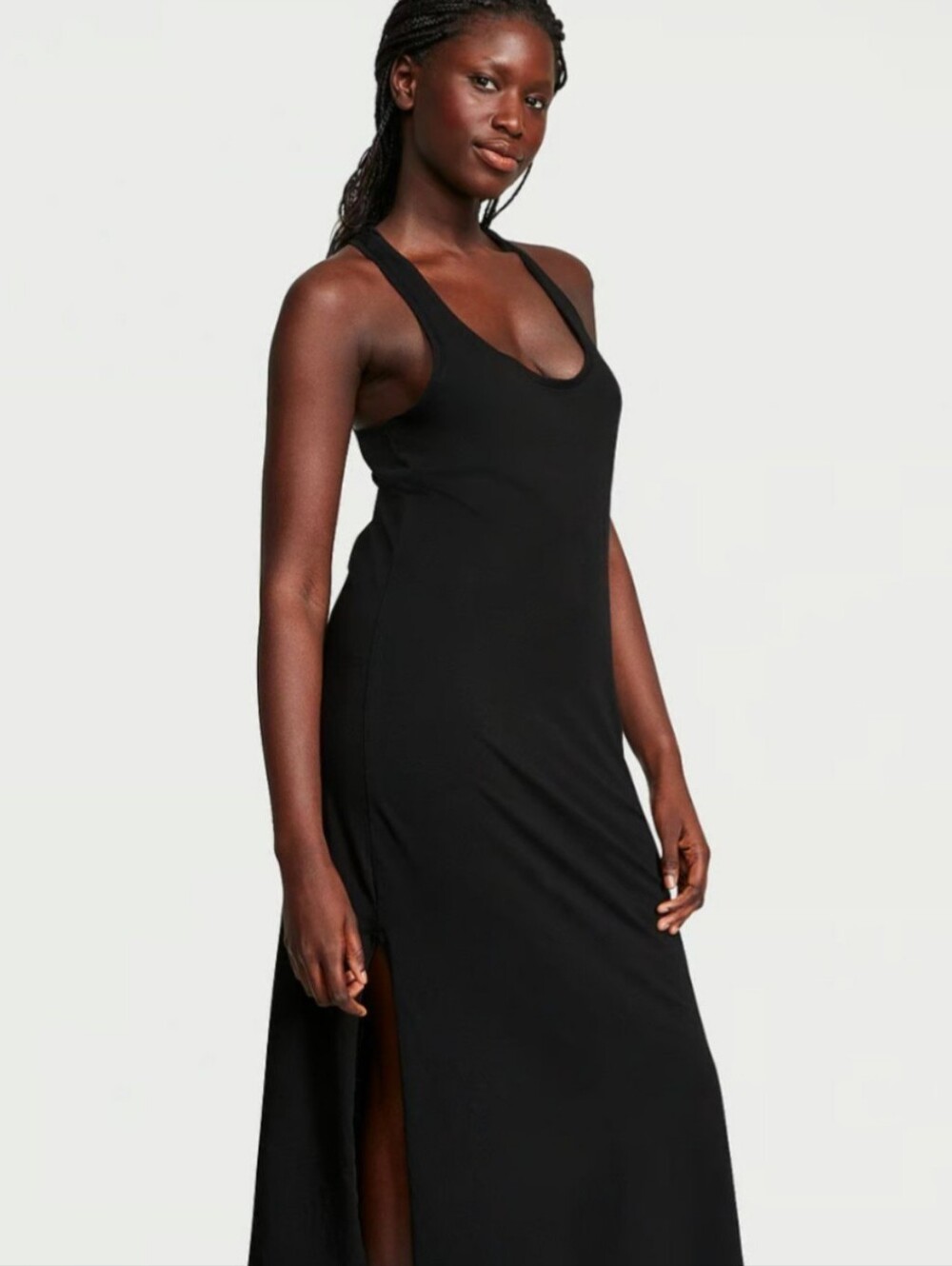 Victoria's Secret Black Maxi Nightgown BNWOT Size S/M BNWOT